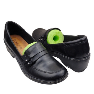 Cobb Hill by New Balance Black Leather Two Strip Upper Round Toe Loafer Shoe